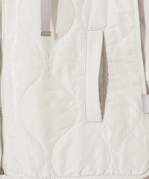 HIROKO BIS GRANDE / ヒロコビス グランデ ベスト | 【大きいサイズ】キルティングフーディージレ /洗える | 詳細5