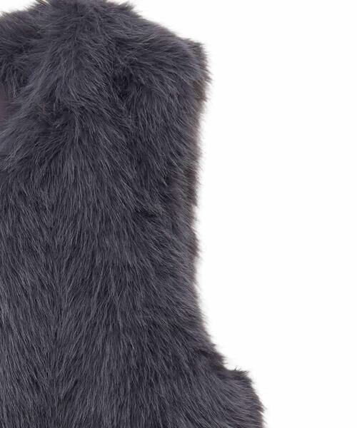 HIROKO BIS GRANDE / ヒロコビス グランデ ベスト | 【大きいサイズ】シャギーフェイクファージレ /洗える | 詳細4