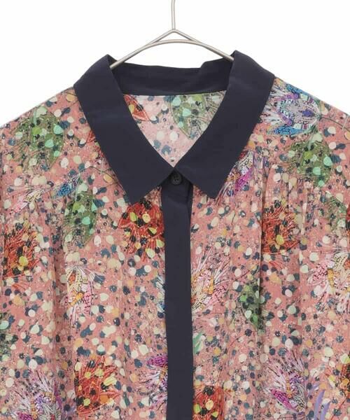 HIROKO BIS GRANDE / ヒロコビス グランデ ロング・マキシ丈ワンピース | 【大きいサイズ】幾何フラワーアートプリントワンピース /洗える | 詳細2