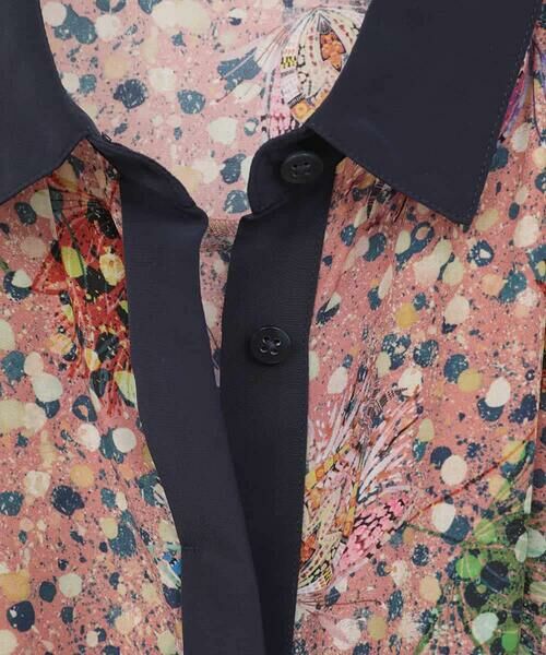 HIROKO BIS GRANDE / ヒロコビス グランデ ロング・マキシ丈ワンピース | 【大きいサイズ】幾何フラワーアートプリントワンピース /洗える | 詳細5