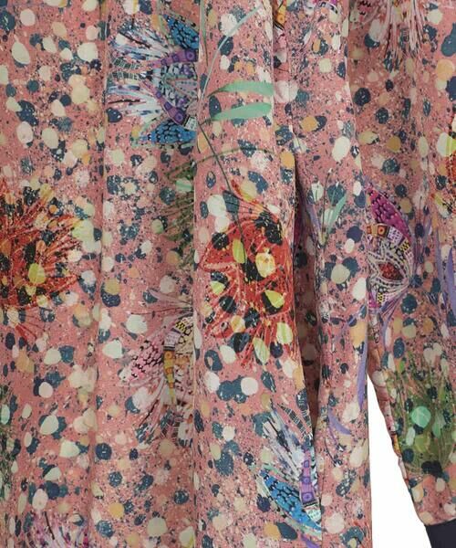 HIROKO BIS GRANDE / ヒロコビス グランデ ロング・マキシ丈ワンピース | 【大きいサイズ】幾何フラワーアートプリントワンピース /洗える | 詳細6