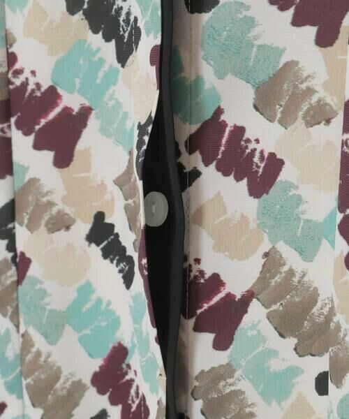 HIROKO BIS GRANDE / ヒロコビス グランデ ロング・マキシ丈ワンピース | 【大きいサイズ】ペイント柄タックフレアワンピース /洗濯機で洗える | 詳細6