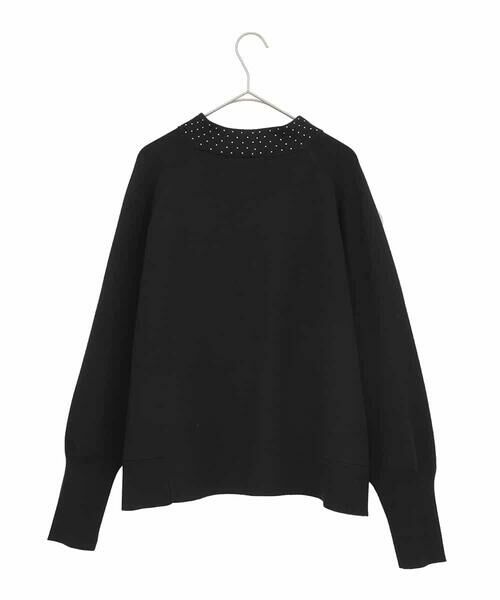 HIROKO BIS GRANDE / ヒロコビス グランデ カーディガン・ボレロ | 【大きいサイズ】スタッズアクセントニットカーディガン | 詳細1