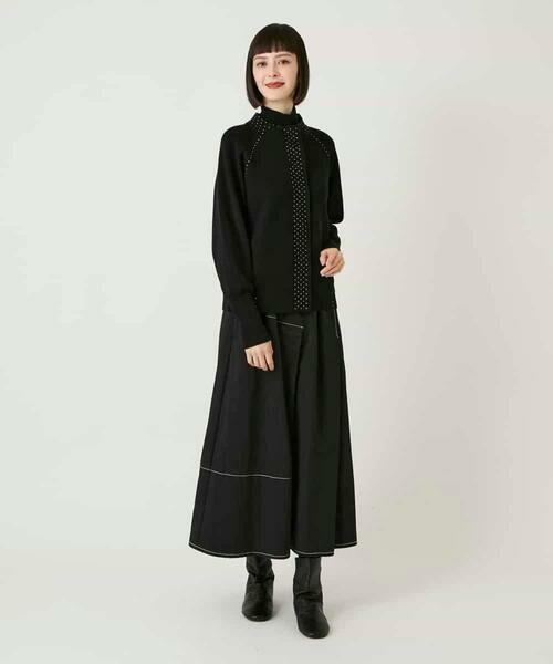 HIROKO BIS GRANDE / ヒロコビス グランデ カーディガン・ボレロ | 【大きいサイズ】スタッズアクセントニットカーディガン | 詳細11