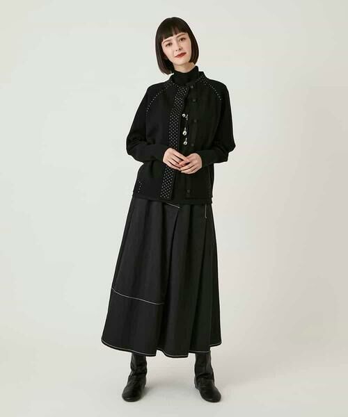 HIROKO BIS GRANDE / ヒロコビス グランデ カーディガン・ボレロ | 【大きいサイズ】スタッズアクセントニットカーディガン | 詳細14