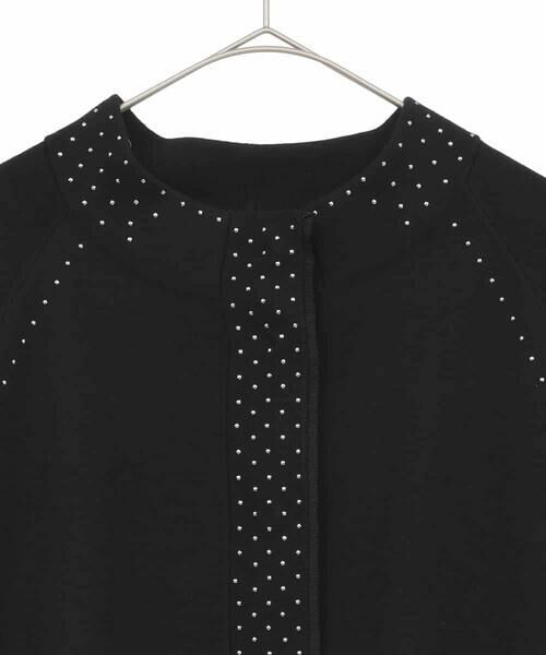 HIROKO BIS GRANDE / ヒロコビス グランデ カーディガン・ボレロ | 【大きいサイズ】スタッズアクセントニットカーディガン | 詳細2