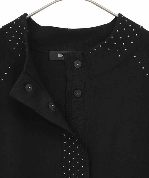 HIROKO BIS GRANDE / ヒロコビス グランデ カーディガン・ボレロ | 【大きいサイズ】スタッズアクセントニットカーディガン | 詳細5