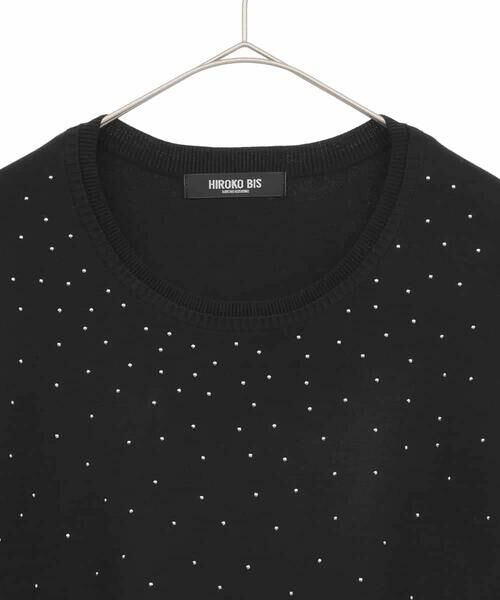 HIROKO BIS GRANDE / ヒロコビス グランデ チュニック | 【大きいサイズ】スタッズアクセントニットチュニック | 詳細2