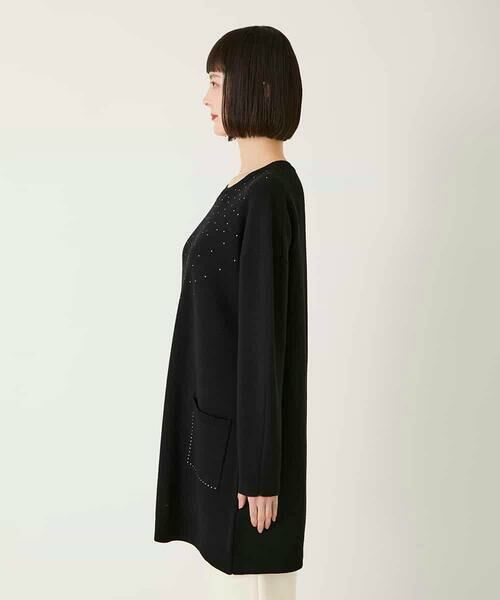 HIROKO BIS GRANDE / ヒロコビス グランデ チュニック | 【大きいサイズ】スタッズアクセントニットチュニック | 詳細8