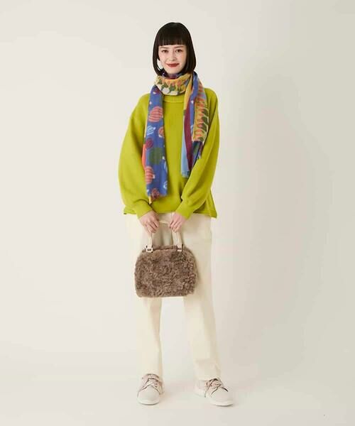 HIROKO BIS GRANDE / ヒロコビス グランデ ニット・セーター | 【大きいサイズ】リブネックデザインウールニットプルオーバー | 詳細21