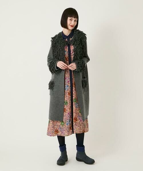 HIROKO BIS GRANDE / ヒロコビス グランデ その他アウター | 【大きいサイズ】フリンジニットコート | 詳細20