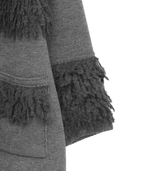 HIROKO BIS GRANDE / ヒロコビス グランデ その他アウター | 【大きいサイズ】フリンジニットコート | 詳細4