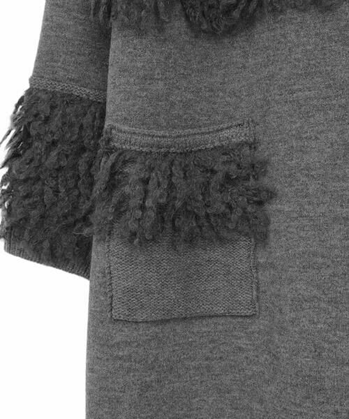 HIROKO BIS GRANDE / ヒロコビス グランデ その他アウター | 【大きいサイズ】フリンジニットコート | 詳細5
