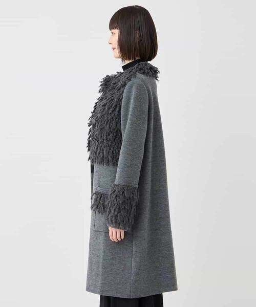 HIROKO BIS GRANDE / ヒロコビス グランデ その他アウター | 【大きいサイズ】フリンジニットコート | 詳細8