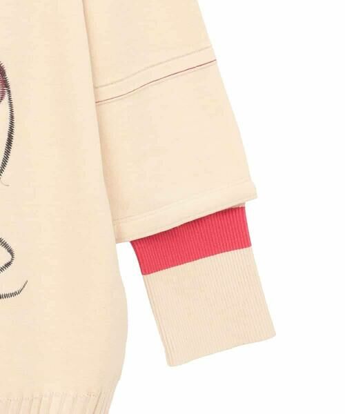 HIROKO BIS GRANDE / ヒロコビス グランデ ニット・セーター | 【大きいサイズ】ニュアンス刺繍アクセントニットプルオーバー | 詳細3