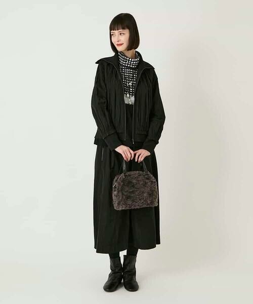 HIROKO BIS GRANDE / ヒロコビス グランデ ニット・セーター | 【大きいサイズ】チェックアクセントタートルネックニット | 詳細17