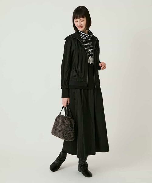 HIROKO BIS GRANDE / ヒロコビス グランデ ニット・セーター | 【大きいサイズ】チェックアクセントタートルネックニット | 詳細18