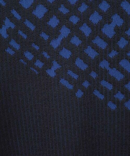 HIROKO BIS GRANDE / ヒロコビス グランデ ニット・セーター | 【大きいサイズ】チェックアクセントタートルネックニット | 詳細5