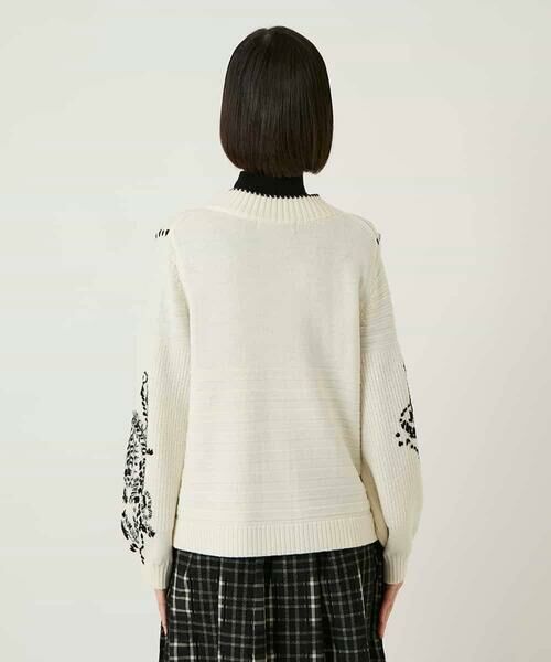 HIROKO BIS GRANDE / ヒロコビス グランデ カーディガン・ボレロ | 【大きいサイズ】ペイズリー刺繍ニットカーディガン | 詳細11