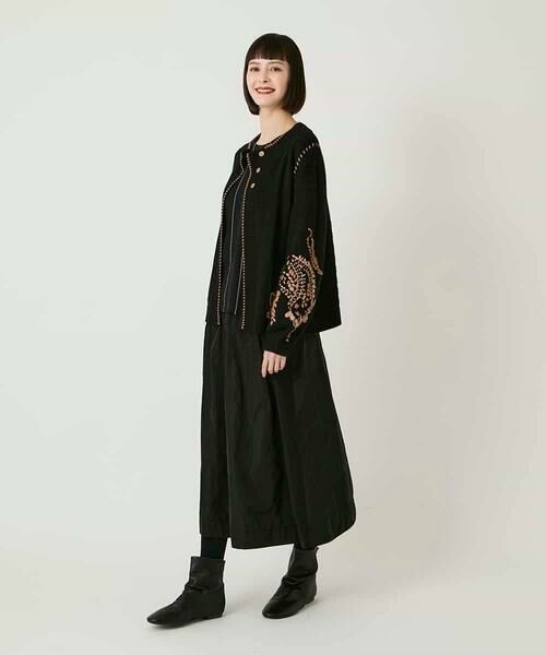 HIROKO BIS GRANDE / ヒロコビス グランデ カーディガン・ボレロ | 【大きいサイズ】ペイズリー刺繍ニットカーディガン | 詳細16