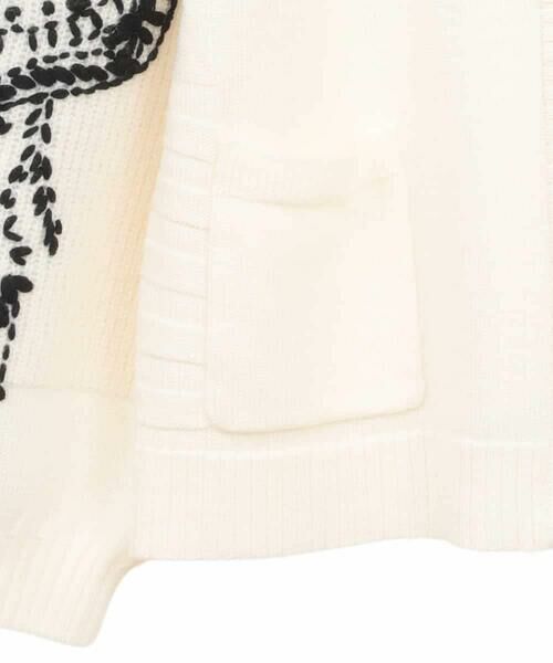 HIROKO BIS GRANDE / ヒロコビス グランデ カーディガン・ボレロ | 【大きいサイズ】ペイズリー刺繍ニットカーディガン | 詳細4