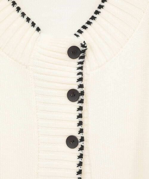 HIROKO BIS GRANDE / ヒロコビス グランデ カーディガン・ボレロ | 【大きいサイズ】ペイズリー刺繍ニットカーディガン | 詳細7