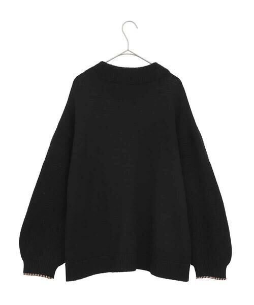 HIROKO BIS GRANDE / ヒロコビス グランデ ニット・セーター | 【大きいサイズ】ペイズリー刺繍ニットプルオーバー | 詳細1