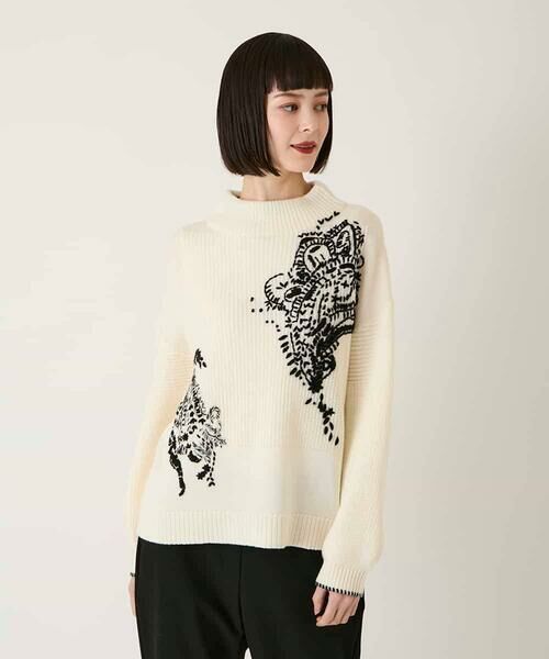 HIROKO BIS GRANDE / ヒロコビス グランデ ニット・セーター | 【大きいサイズ】ペイズリー刺繍ニットプルオーバー | 詳細15