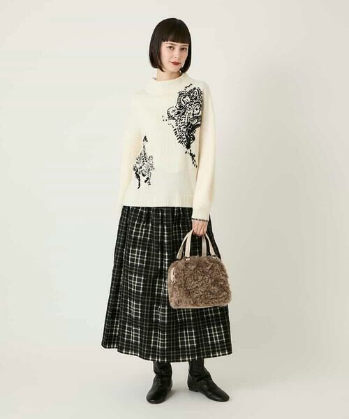 HIROKO BIS GRANDE / ヒロコビス グランデ ニット・セーター | 【大きいサイズ】ペイズリー刺繍ニットプルオーバー | 詳細18