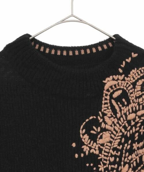HIROKO BIS GRANDE / ヒロコビス グランデ ニット・セーター | 【大きいサイズ】ペイズリー刺繍ニットプルオーバー | 詳細2