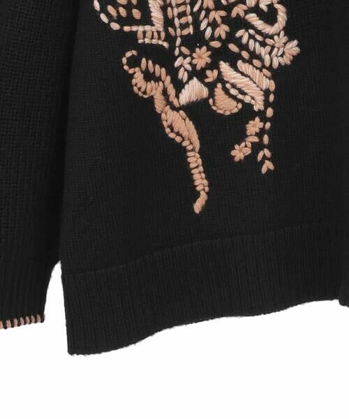 HIROKO BIS GRANDE / ヒロコビス グランデ ニット・セーター | 【大きいサイズ】ペイズリー刺繍ニットプルオーバー | 詳細4