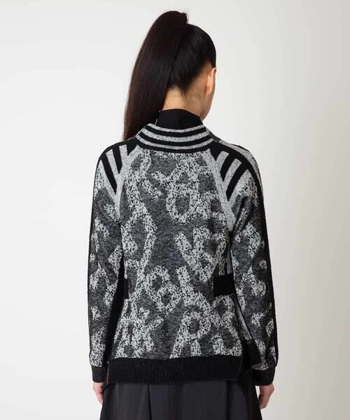 HIROKO BIS GRANDE / ヒロコビス グランデ カーディガン・ボレロ | 【大きいサイズ】ロゴジャカードニットカーディガン | 詳細10