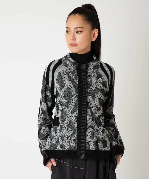 HIROKO BIS GRANDE / ヒロコビス グランデ カーディガン・ボレロ | 【大きいサイズ】ロゴジャカードニットカーディガン | 詳細12