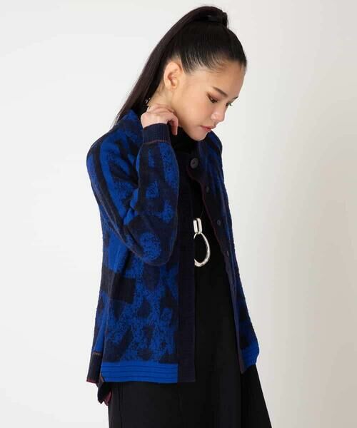 HIROKO BIS GRANDE / ヒロコビス グランデ カーディガン・ボレロ | 【大きいサイズ】ロゴジャカードニットカーディガン | 詳細19