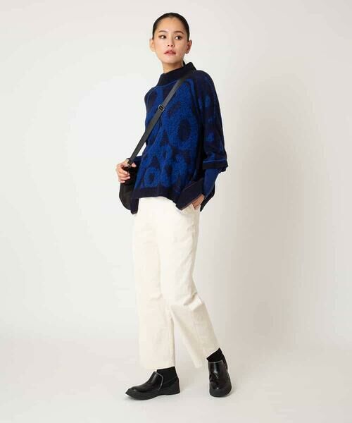 HIROKO BIS GRANDE / ヒロコビス グランデ ニット・セーター | 【大きいサイズ】ロゴジャカードニットプルオーバー | 詳細12