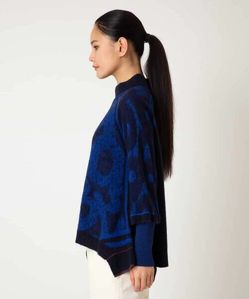 HIROKO BIS GRANDE / ヒロコビス グランデ ニット・セーター | 【大きいサイズ】ロゴジャカードニットプルオーバー | 詳細9