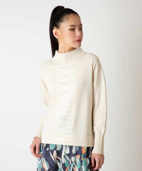 HIROKO BIS GRANDE / ヒロコビス グランデ ニット・セーター | 幾何柄モチーフスパンコールニットプルオーバー | 詳細7