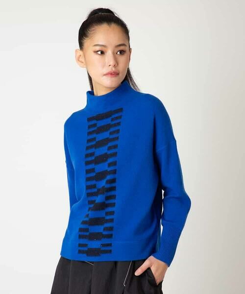 HIROKO BIS GRANDE / ヒロコビス グランデ ニット・セーター | 幾何柄モチーフスパンコールニットプルオーバー | 詳細14