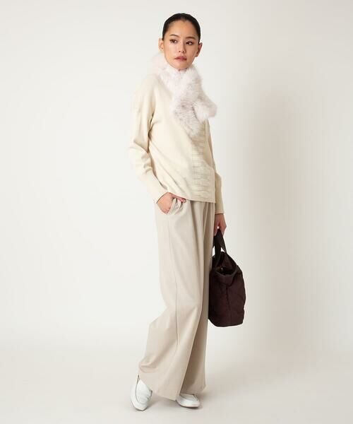 HIROKO BIS GRANDE / ヒロコビス グランデ ニット・セーター | 幾何柄モチーフスパンコールニットプルオーバー | 詳細22