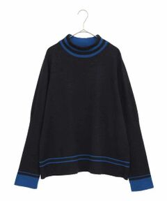 HIROKO BIS GRANDE / ヒロコビス グランデ ニット・セーター | ボーダーネックスパンコールニットプルオーバー