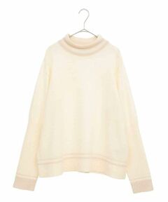 HIROKO BIS GRANDE / ヒロコビス グランデ ニット・セーター | ボーダーネックスパンコールニットプルオーバー