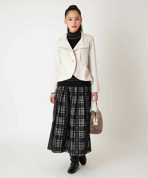 HIROKO BIS GRANDE / ヒロコビス グランデ ニット・セーター | 【大きいサイズ】ボーダーネックスパンコールニットプルオーバー | 詳細26