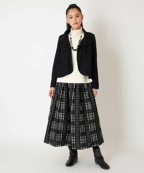 HIROKO BIS GRANDE / ヒロコビス グランデ ニット・セーター | 【大きいサイズ】ボーダーネックスパンコールニットプルオーバー | 詳細29