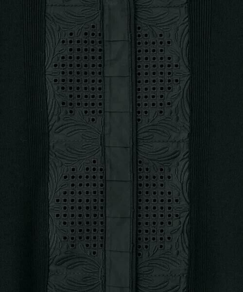 HIROKO BIS GRANDE / ヒロコビス グランデ カーディガン・ボレロ | 【大きいサイズ】レースドッキングニットカーディガン | 詳細14