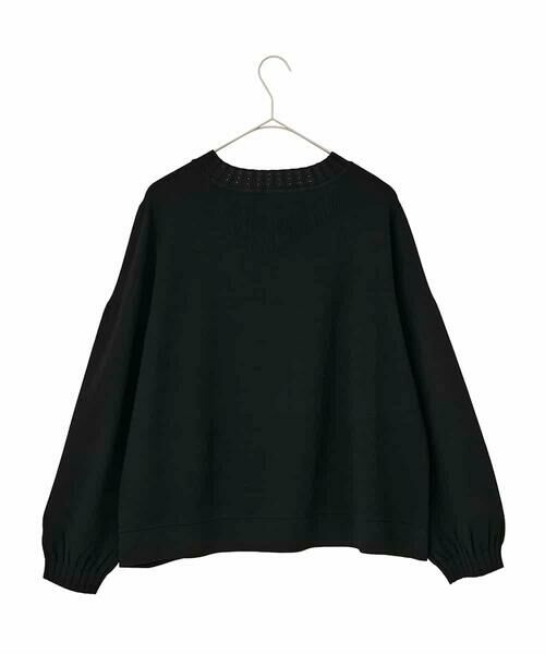 HIROKO BIS GRANDE / ヒロコビス グランデ カーディガン・ボレロ | 【大きいサイズ】レースドッキングニットカーディガン | 詳細4