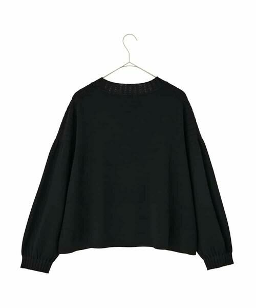 HIROKO BIS GRANDE / ヒロコビス グランデ ニット・セーター | 【大きいサイズ】レースドッキングニットプルオーバー | 詳細4