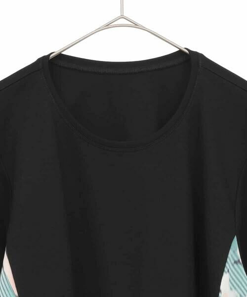 HIROKO BIS GRANDE / ヒロコビス グランデ カットソー | 【大きいサイズ】デジタルフラワージョイントカットソー /洗える | 詳細2