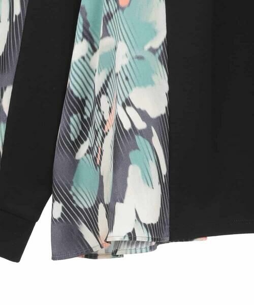 HIROKO BIS GRANDE / ヒロコビス グランデ カットソー | 【大きいサイズ】デジタルフラワージョイントカットソー /洗える | 詳細4