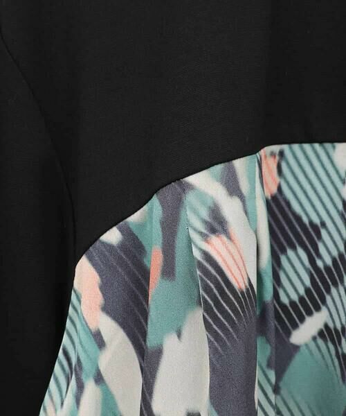 HIROKO BIS GRANDE / ヒロコビス グランデ カットソー | 【大きいサイズ】デジタルフラワージョイントカットソー /洗える | 詳細5