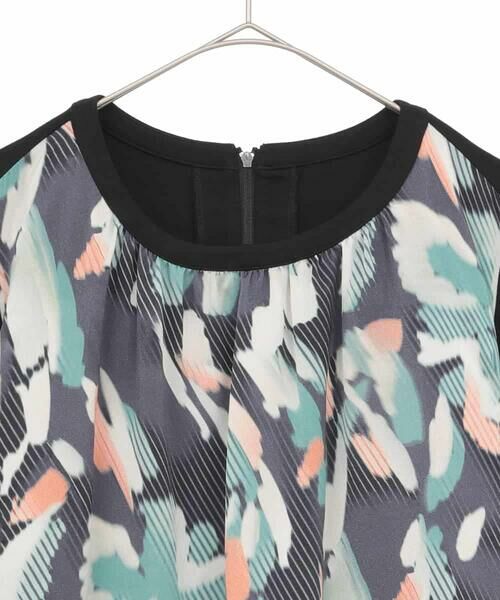 HIROKO BIS GRANDE / ヒロコビス グランデ チュニック | 【大きいサイズ】デジタルフラワージョイントチュニック /洗える | 詳細2